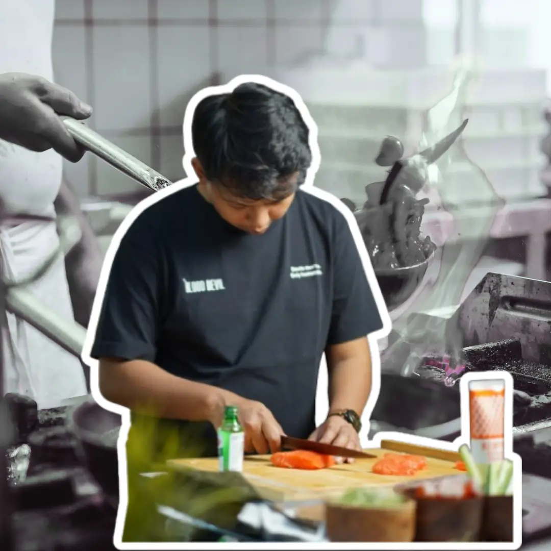 adrian, profesional chef dari jalan keluar konsultan resto