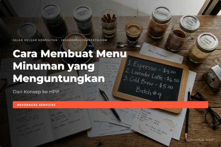 bahan baku membuat menu minuman