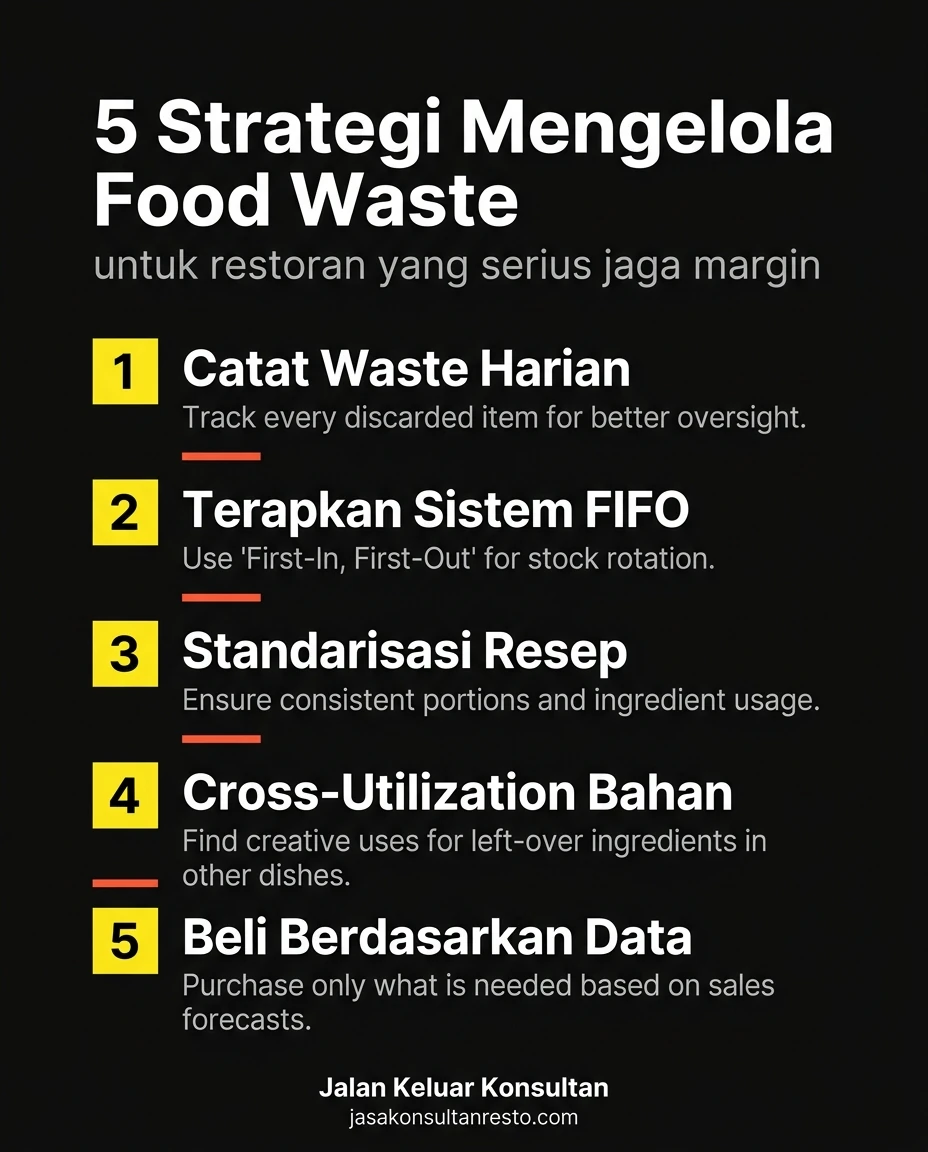 infografis strategi jitu mengelola food waste
