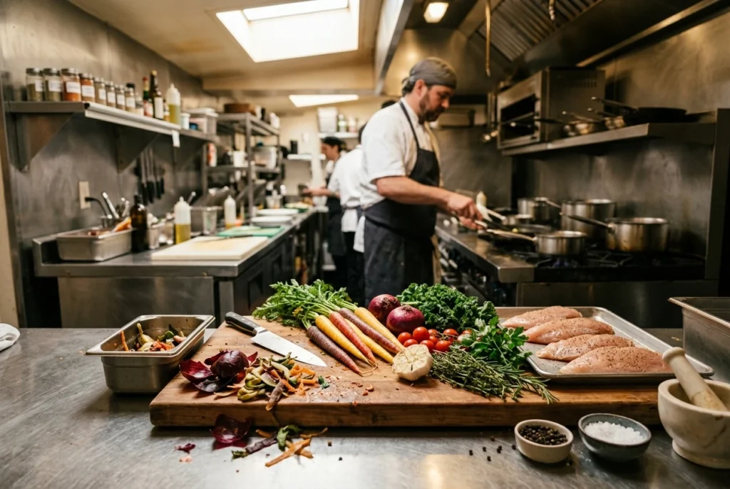 strategi mengelola food waste di dapur restoran dengan cermat